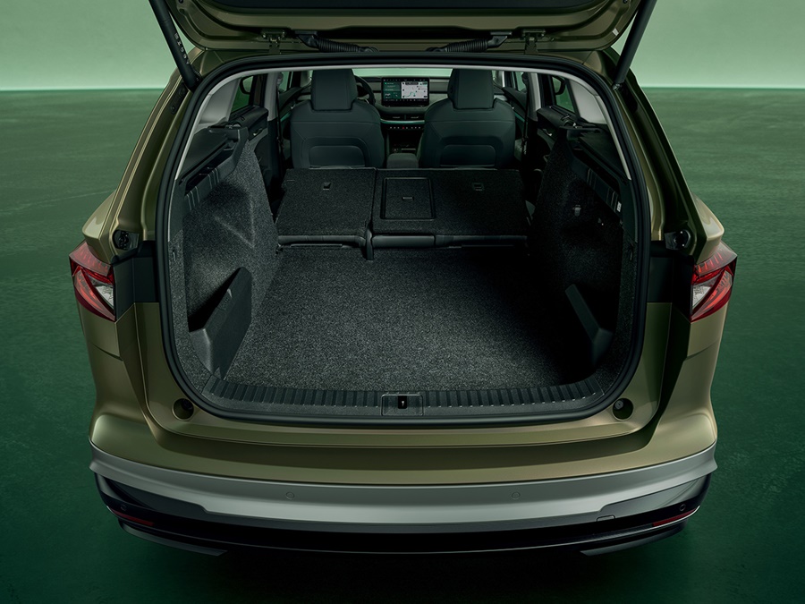 Skoda Enyaq 77Wh 85 Business Edition, Olibo Green + 19 INCH VELGEN / TREKHAAK